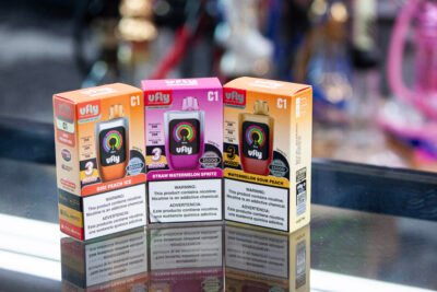 VFLY vape available at One Stop Smoke Shop. Premium disposable vape with smooth hits and rich flavors. Vape shop in Houston offering a variety of disposable vapes, vape devices, and vape accessories. Explore the best vape flavors, including fruity, menthol, and classic tobacco. Visit One Stop Smoke Shop for high-quality vaping products and the latest vape collections.