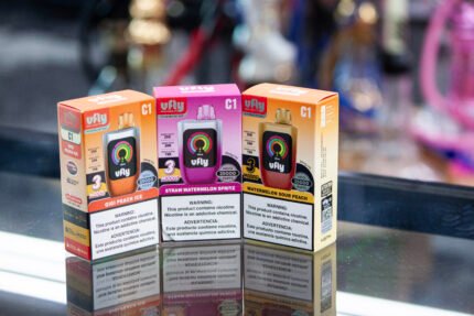 VFLY vape available at One Stop Smoke Shop. Premium disposable vape with smooth hits and rich flavors. Vape shop in Houston offering a variety of disposable vapes, vape devices, and vape accessories. Explore the best vape flavors, including fruity, menthol, and classic tobacco. Visit One Stop Smoke Shop for high-quality vaping products and the latest vape collections.