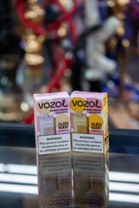 Vozol Alien 5000 disposable vape, 5000 puffs, long-lasting battery, premium flavors.