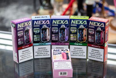 Nexa 2000 Puffs & Ultra 5000 Puffs disposable vapes at One Stop Smoke Shop – long-lasting battery, rich flavors, and smooth hits.