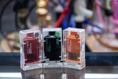 Juicy Bar premium vape – rich flavors and smooth hits at One Stop Smoke Shop, the best vape shop in Houston.