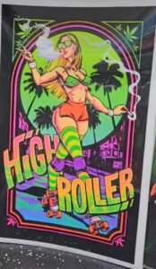 Premium smoke shop accessories including bags, towels, posters, shirts, and unique smoking gear available at One Stop Smoke Shop, the best vape shop in Houston.