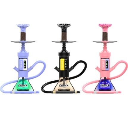 The Cloud X by Ploox is a revolutionary hybrid hookah device that redefines your smoking experience by blending traditional shisha culture with cutting-edge vapor technology. Designed for simplicity, style, and performance, the Cloud X delivers thick, flavorful clouds without the need for coal, foil, or messy setup. Crafted with a sleek, modern design, this all-in-one kit features a powerful built-in rechargeable battery, LED base lighting, and magnetic hose connection for an elevated and seamless hookah session. Whether you're relaxing at home or bringing the vibe with you, the Cloud X is fully portable and perfect for any setting. Compatible with Cloud X Pods (sold separately), the device provides consistent heat and smooth vapor from the very first puff. It’s easy to use—just click, inhale, and enjoy the ultimate hybrid hookah experience.