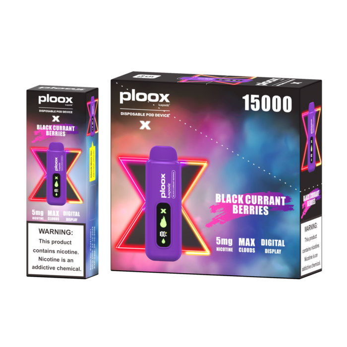Ploox Me 15000 Portable Hookah Vape – sleek design, 15,000 puffs, bold hookah flavors, available at One Stop Smoke Shop, the best smoke shop in Houston.